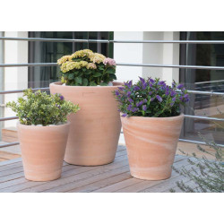 Pot cuvier contemporain 4545 en terre cuite Goicoechea, pays basque de Goicoechea - POTIER CERAMISTE dans Pots en terre cuite
