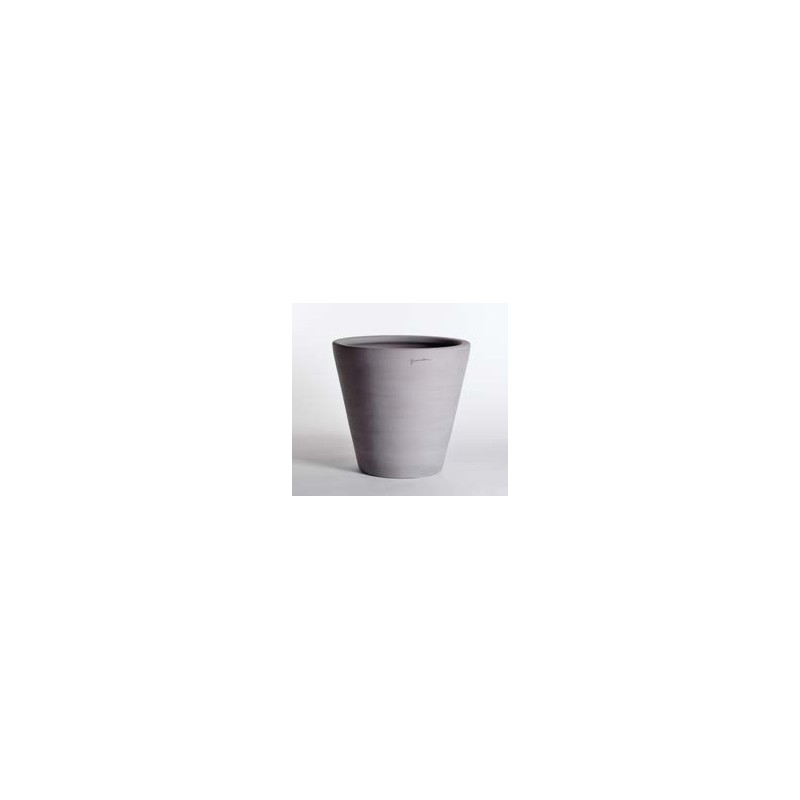 Pot cuvier contemporain 3636 gris en terre cuit Goicoechea, pays basque de Goicoechea - POTIER CERAMISTE dans Pots en terre c...