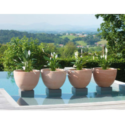 Pot cuvier bas contemporain 6145 Goicoechea, pays basque de Goicoechea - POTIER CERAMISTE dans Pots en terre cuite