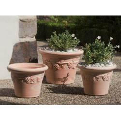 Pot cuvier raisin 48x33 en terre cuite Goicoechea, pays basque de Goicoechea - POTIER CERAMISTE dans Pots en terre cuite