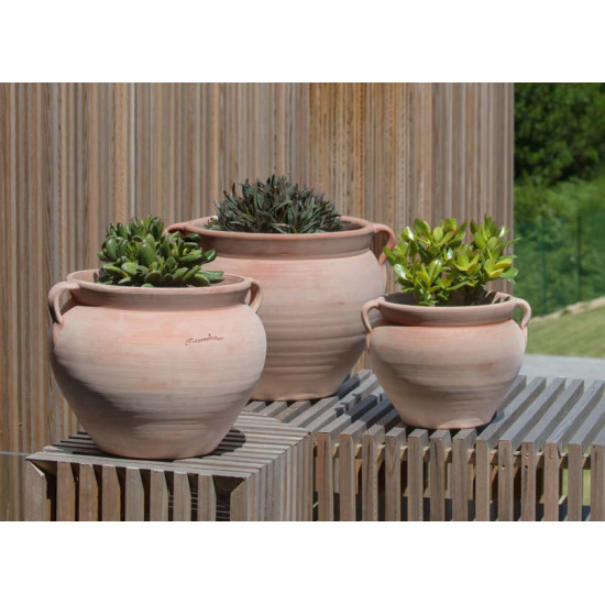 Pot Boule 2 Anses 23X21 En Terre Cuite de Goicoechea - POTIER CERAMISTE dans Pots en terre cuite
