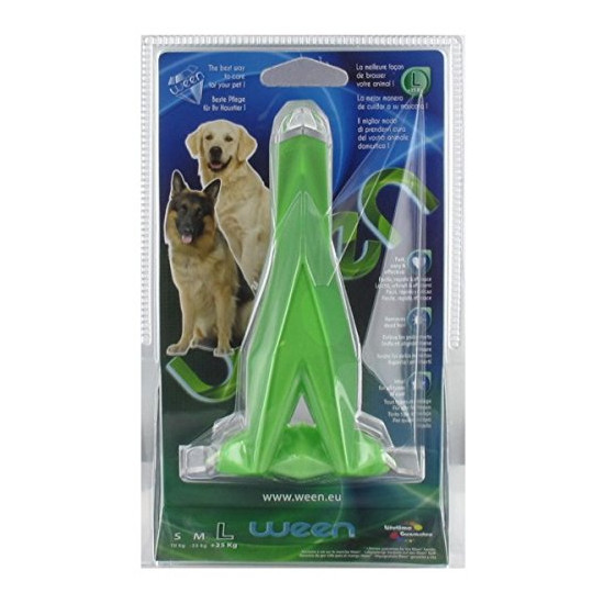 Ween brosse tl greenapple+1 peigne de Brosse Ween dans Brosses pour chiens