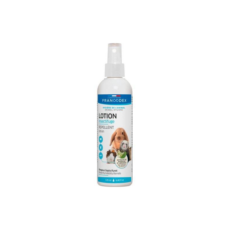 LOTION INSECTIFUGE RONGEURS de Francodex - anti puce et soin pour chien et chat dans Soins et Hygiene pour chiens