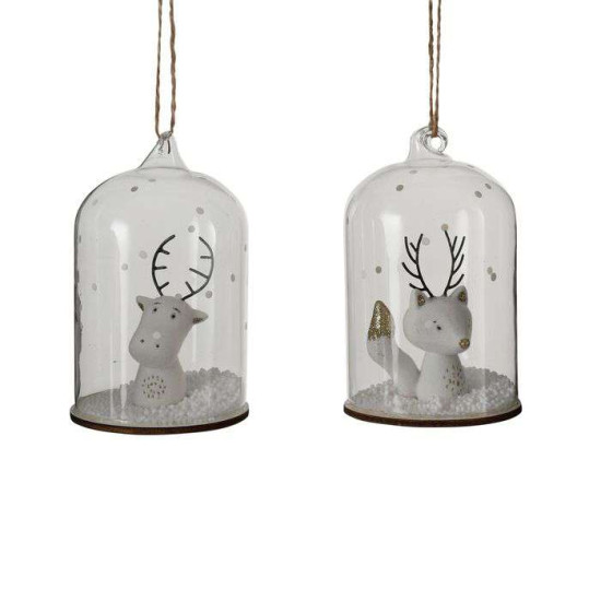 ORNEMENT HIVER BLANC 11CM de Edelman - deco maison et noël dans 🎅Figurine de Noël