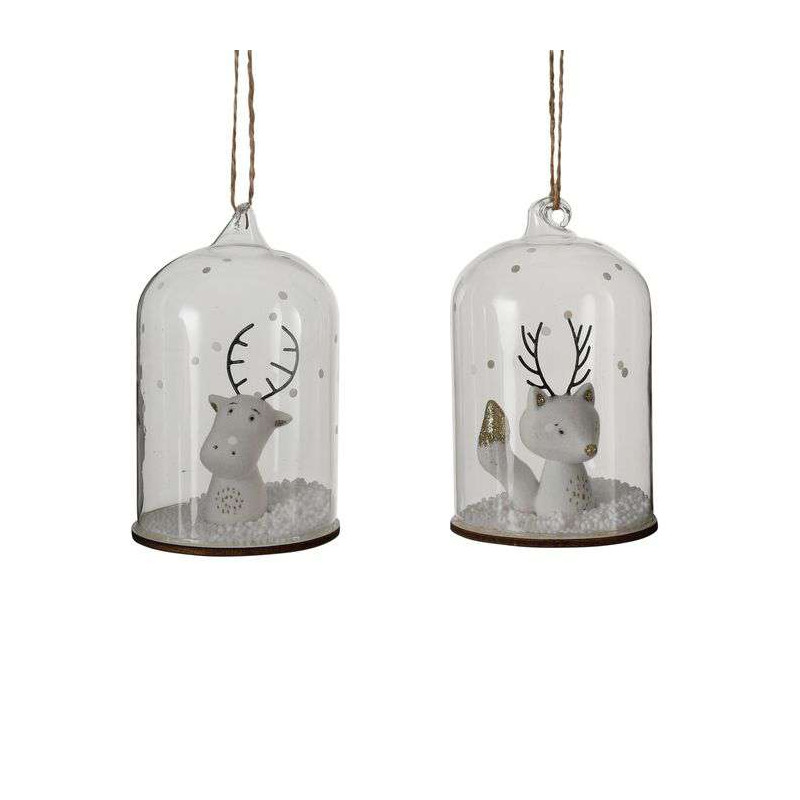 ORNEMENT HIVER BLANC 11CM de Edelman - deco maison et noël dans 🎅Figurine de Noël