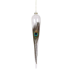 PLUME DE PAON GLACE BLEU S de PTMD - Collection- Déco meubles et objets dans 🕰️ Autres accessoires de déco