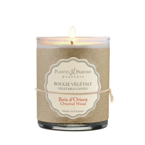 BOUGIE PARFUMEE BOIS ORIENT 180G de Plantes & Parfums dans Produits désactivés
