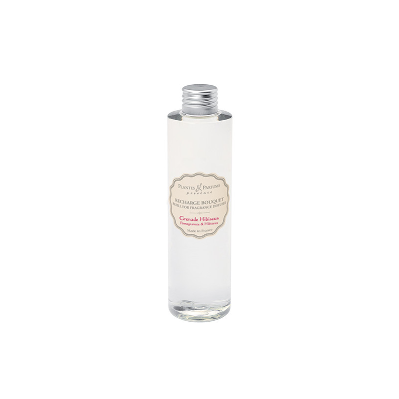 RECHARGE BOUQUET GRENADE HIBISCUS 200ML de Plantes & Parfums dans Produits parfumés, huile essentielle et Lampe Berger