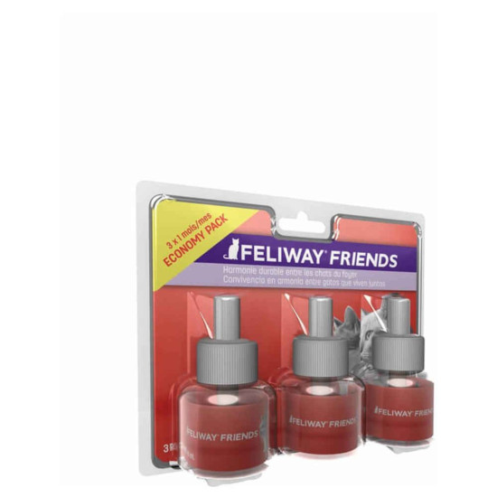 FELIWAY FRIENDS PACK 3 RECHARGES 48ML de Ceva - Feliway et adaptil dans Hygiene pour chats