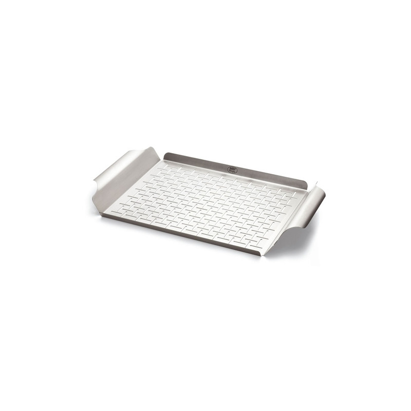 Plat acier inoxydable. rectangle de Weber- BBQ à charbon, à gaz et électriques dans Accessoires pour barbecue