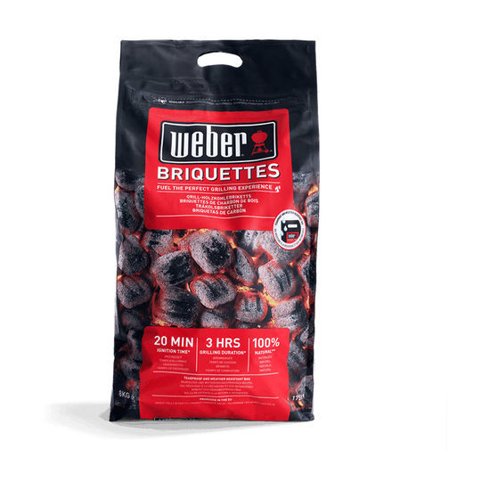 Sac 8 kg briquettes de Weber- BBQ à charbon, à gaz et électriques dans Charbon, sarments et bois