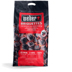 Sac 8 kg briquettes de Weber- BBQ à charbon, à gaz et électriques dans Charbon, sarments et bois