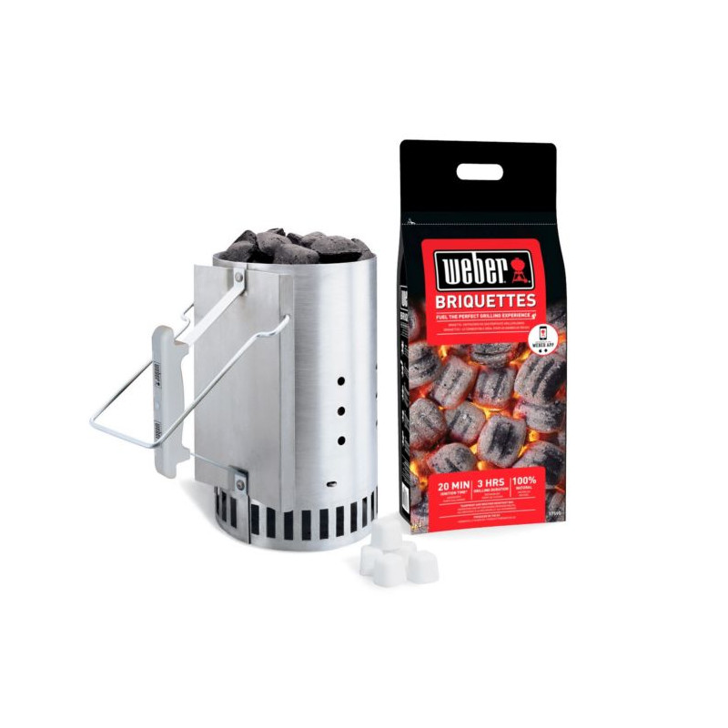 Kit Rapidfire+2kg briq.+allume-feux de Weber- BBQ à charbon, à gaz et électriques dans Charbon, sarments et bois