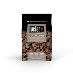 Cubes allume-feux bruns x48 de Weber- BBQ à charbon, à gaz et électriques dans Charbon, sarments et bois