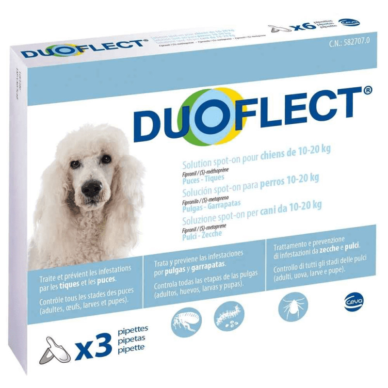DUOFLECT CHIEN 10/20 KG 3 PIP de Ceva - Feliway et adaptil dans Soins et Hygiene pour chiens