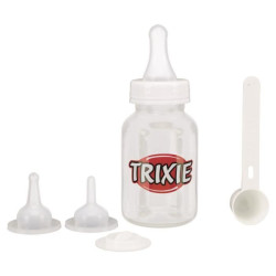 Set Biberon. 120 Ml. Transparent/Blanc de Trixie - Produit pour animaux dans Soins et Hygiene pour chiens