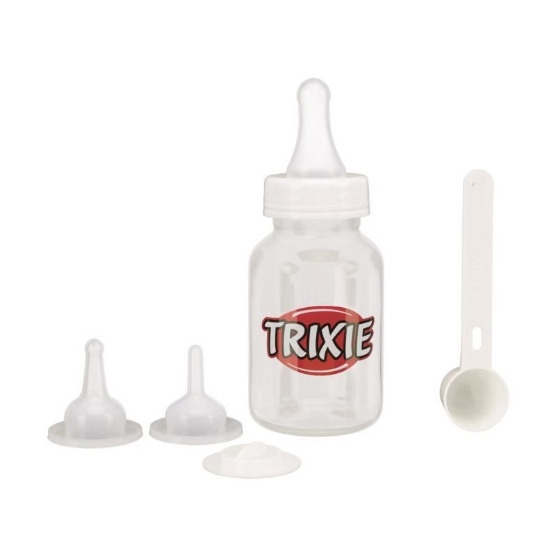 Set Biberon. 120 Ml. Transparent/Blanc de Trixie - Produit pour animaux dans Soins et Hygiene pour chiens