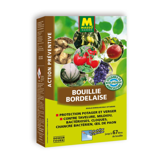 Bouillie Bordelaise 400 G Masso Garden de Masso - Engrais bio et soin des plantes dans Anti-maladie