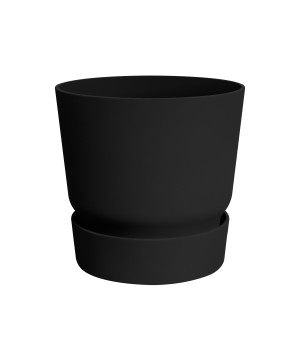 Greenville Rond 30Cm Living Noir -Elho de Elho - Pot en plastique de qualité dans Cache-pot et pot déco