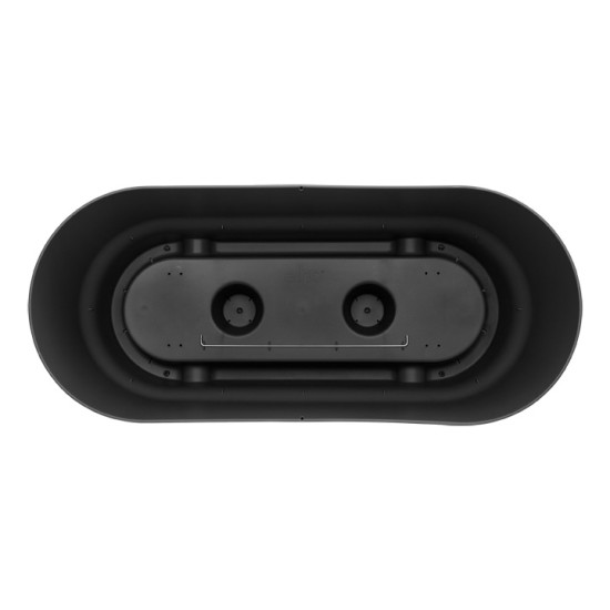 Greenville Terrase 80Cm Roues Living Noir -Elho de Elho - Pot en plastique de qualité dans Cache-pot et pot déco