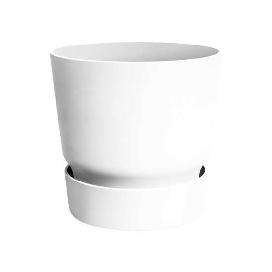 Greenville Rond 30Cm Blanc -Elho de Elho - Pot en plastique de qualité dans Cache-pot et pot déco