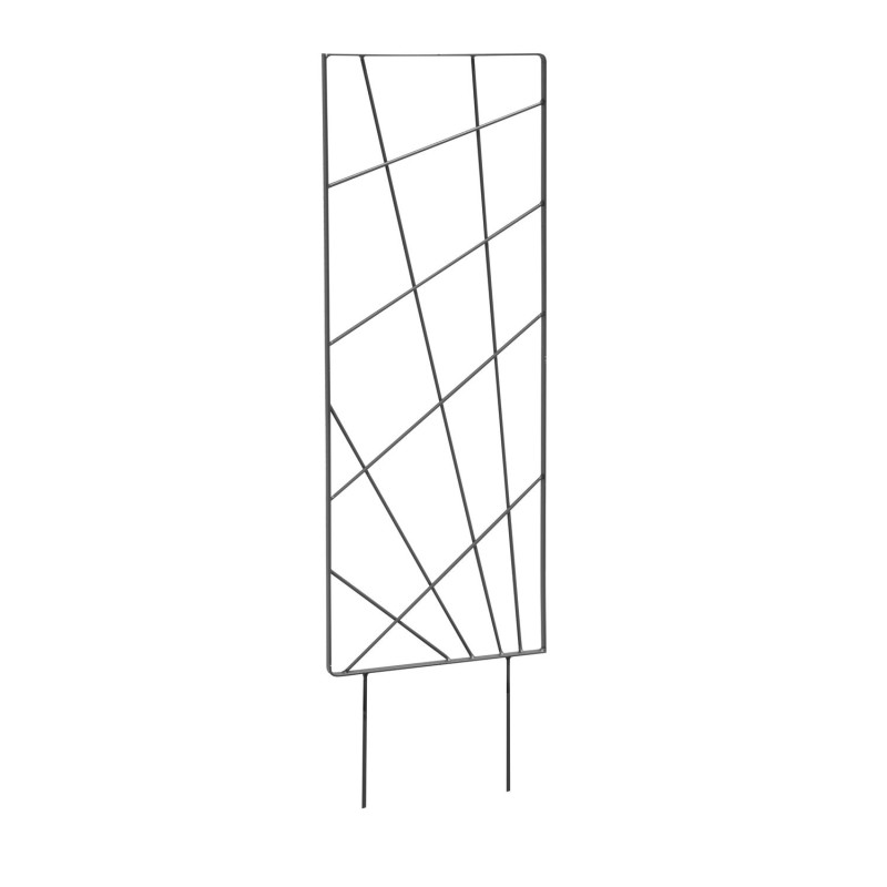 Treillis à piquer mandala anthracite 30x100 cm de Louis moulin, décoration pour le jardin dans Treillage pour le jardin