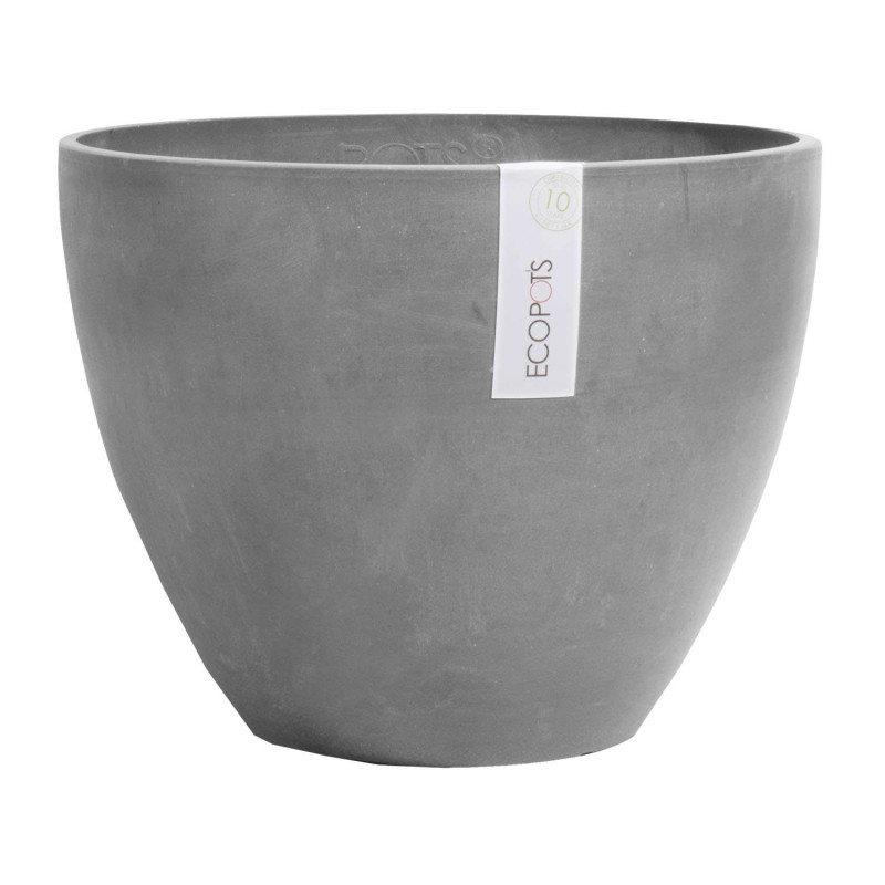 Pot Antwerp Rond Ciment 50Cm de Décolines - Poterie décorative dans Pots en plastique