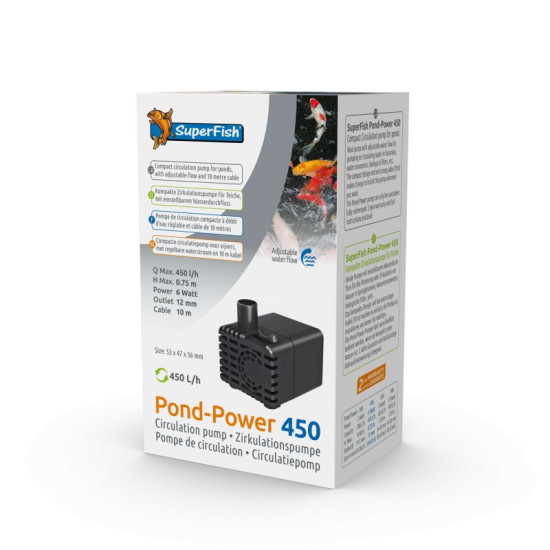 PONDPOWER 450 pompe fontaine et bassin de Superfish - Aquadistri - accessoires pour aquarium et bassin dans Pompe de bassin