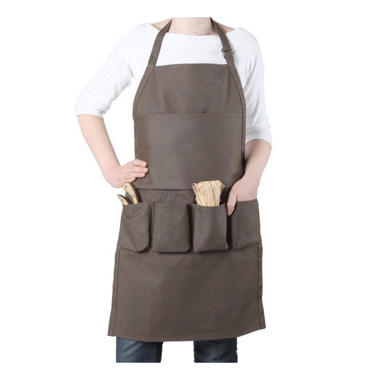 Tablier Chocolat H75XL47cm de La Cordeline - cordes -ficelles - accessoires pour le jardin dans Tabliers et Combinaisons