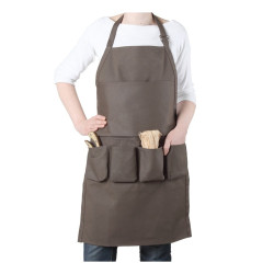 Tablier Chocolat H75XL47cm de La Cordeline - cordes -ficelles - accessoires pour le jardin dans Tabliers et Combinaisons