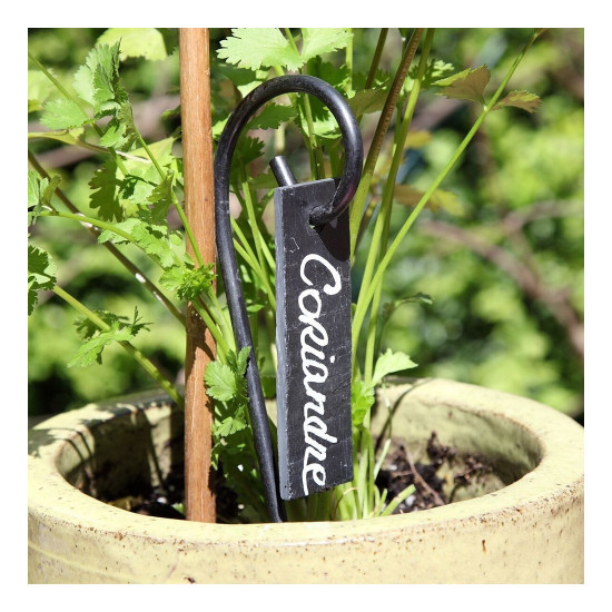 3 etiquette Ardoise Naturelle 3X10cm de La Cordeline - cordes -ficelles - accessoires pour le jardin dans Accessoires de Culture