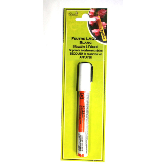 1 Feutre Craie Blanc Effaçable de La Cordeline - cordes -ficelles - accessoires pour le jardin dans Accessoires de Culture