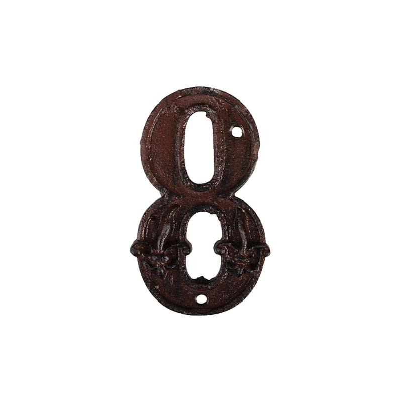 NUMERO DE MAISON 8 de Esschert design - deco maison et jardin dans Numéro pour la maison