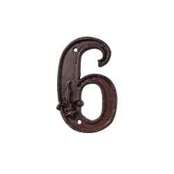 NUMERO DE MAISON 6 de Esschert design - deco maison et jardin dans Numéro pour la maison