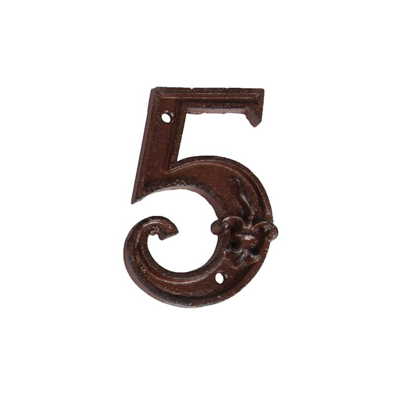 NUMERO DE MAISON 5 de Esschert design - deco maison et jardin dans Numéro pour la maison
