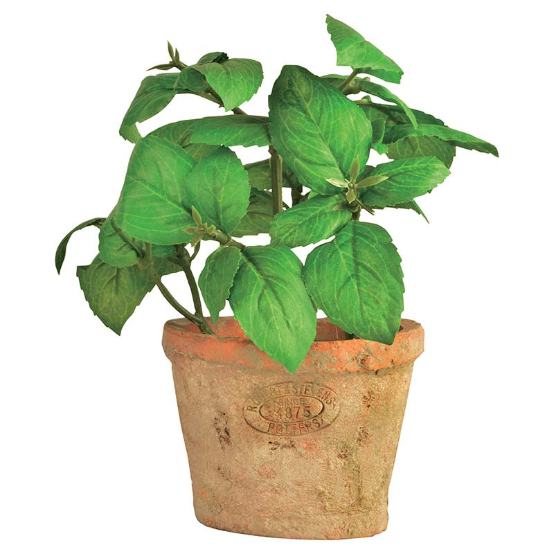 BASILIC POT AT PM de Esschert design - deco maison et jardin dans Plantes artificielles