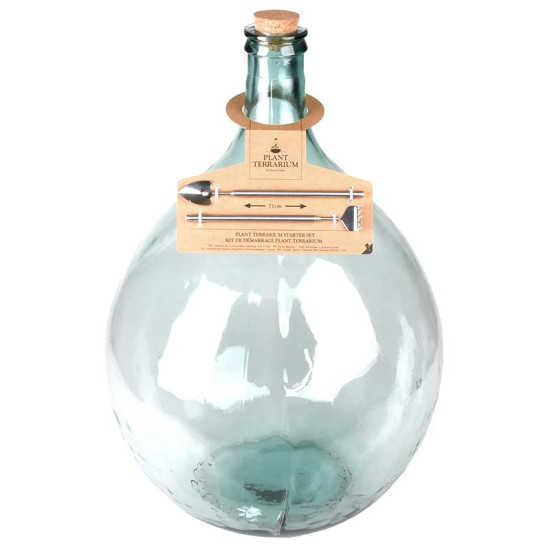 BOUTEILLE TERRARIUM 54L SET de Esschert design - deco maison et jardin dans Bouteille terrarium