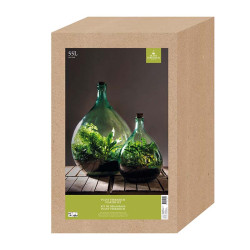 BOUTEILLE TERRARIUM 54L SET de Esschert design - deco maison et jardin dans Bouteille terrarium