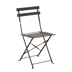 CHAISE CUBA PLIANTE - GREY de Proloisirs - Océo - table et fauteuil et mobilier de jardin dans 🪑 Chaise pour l'exterieur