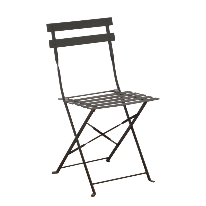 CHAISE CUBA PLIANTE - GREY de Proloisirs - Océo - table et fauteuil et mobilier de jardin dans 🪑 Chaise pour l'exterieur