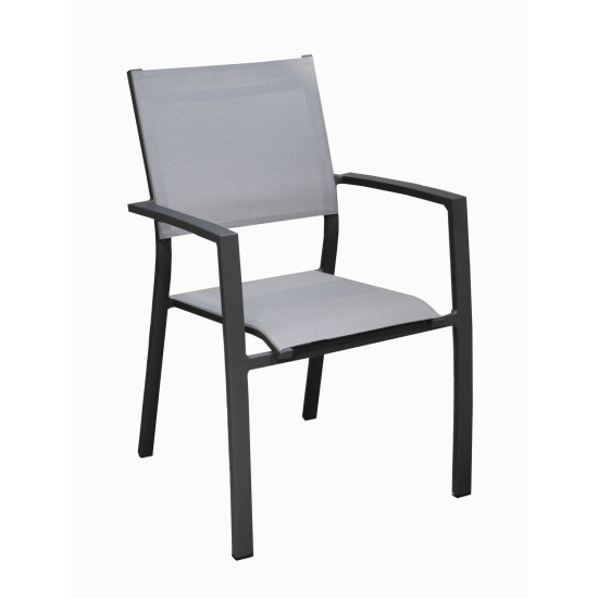 /Fauteuil Games Alu/Tpep - Graphite/Perle de Proloisirs - Océo - table et fauteuil et mobilier de jardin dans 💺 Fauteuil pour...
