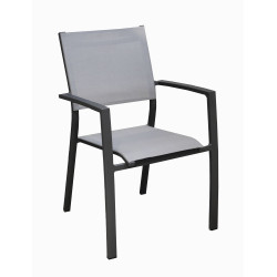 /Fauteuil Games Alu/Tpep - Graphite/Perle de Proloisirs - Océo - table et fauteuil et mobilier de jardin dans 💺 Fauteuil pour...