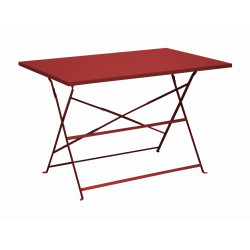 GUERIDON CUBA 110X70 - ROUGE de Proloisirs - Océo - table et fauteuil et mobilier de jardin dans Table de jardin