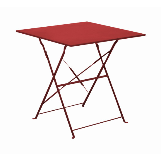 Guéridon Cuba 70x70 cm Rouge - Table d'appoint élégante et moderne de Proloisirs - Océo - table et fauteuil et mobilier de ja...