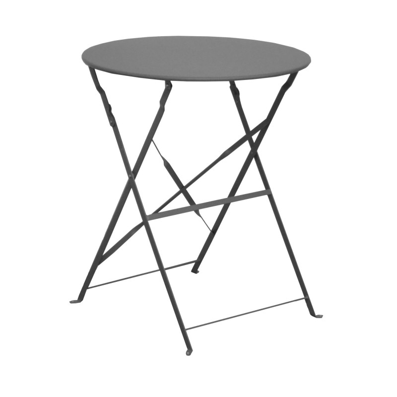GUERIDON CUBA ROND 60 - GREY de Proloisirs - Océo - table et fauteuil et mobilier de jardin dans Table de jardin