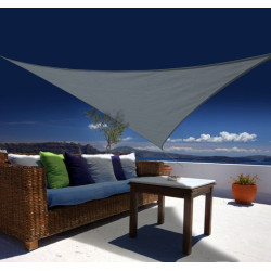 Voile triangulaire 3.60 m de côté ardoise de Jardiline - Baches dans Voile d'ombrage pour l'exterieur