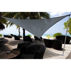 Voile triangulaire 5 m de côté ardoise de Jardiline - Baches dans Voile d'ombrage pour l'exterieur