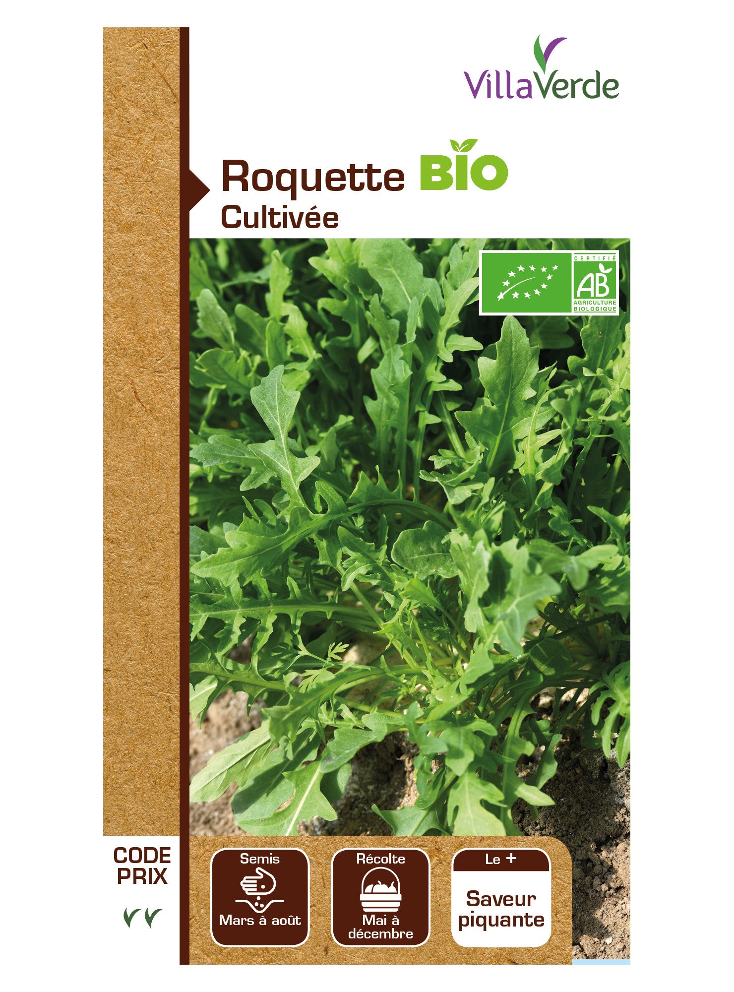 Roquette cultivee bio cp2 de Villaverde dans Roquette