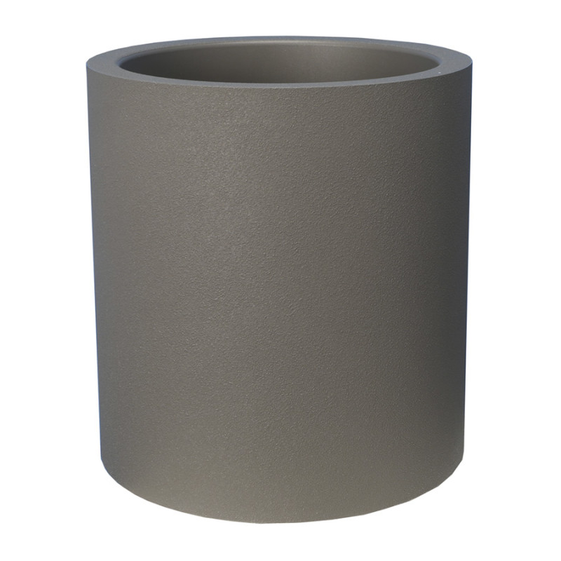 Bac Granit Rond 50 cm Gris Riviera, en plastique - Élégance et Durabilité pour Votre Jardin de Riviera - fabricant de Pots à ...