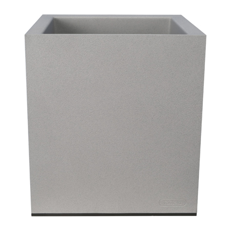 Bac granit 40x40 Riviera, en plastique - Pierre naturelle élégante pour plantes de Riviera - fabricant de Pots à reserve d'ea...